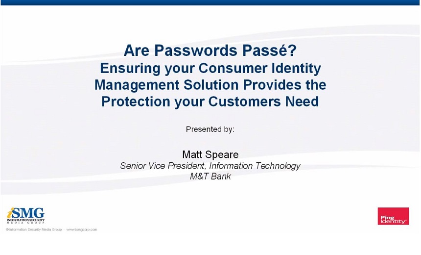 Beyond Passwords: Best Practices for Consumer Authentication