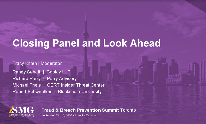 Toronto Summit - Closing Panel and Look Ahead